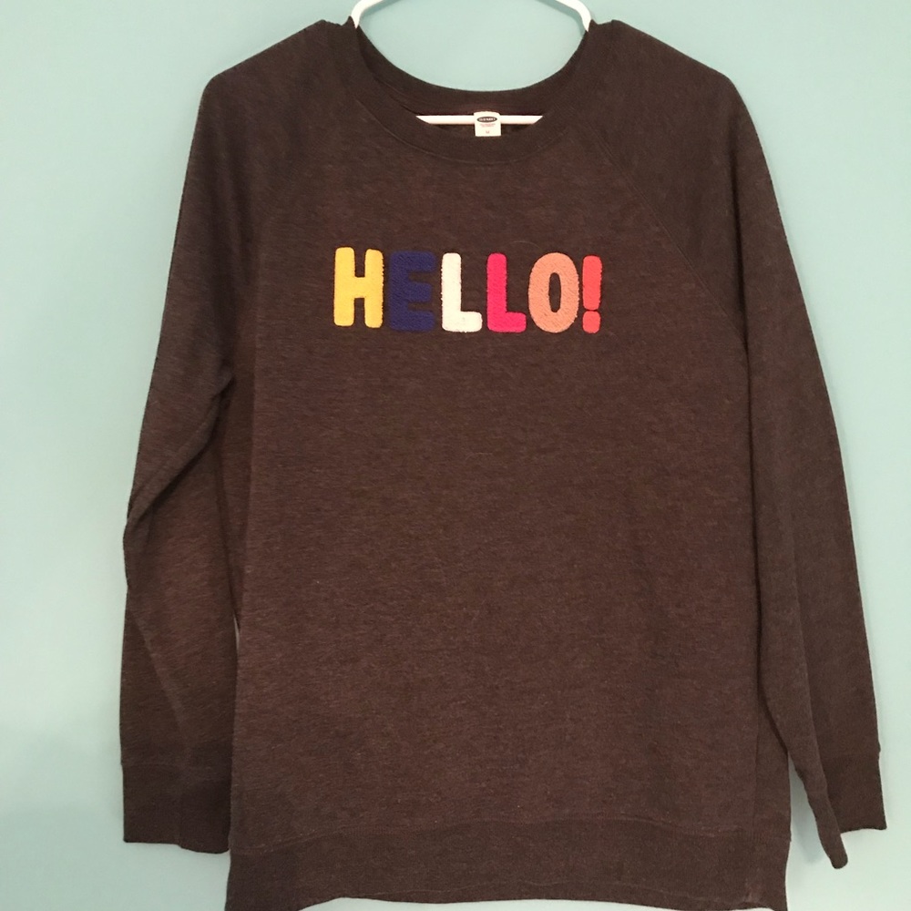 Old Navy hello sweatshirt